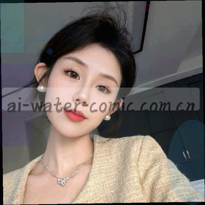 多格漫画拼图：以四个分镜格展示WATER测试版的章回目录、播放页、导出列表与1080P画质切换界面